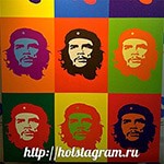 Печать портрета Че Гевары в стиле поп-арт на холсте