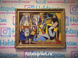 Картина Пабло Пикассо Алжирские женщины на холсте фото