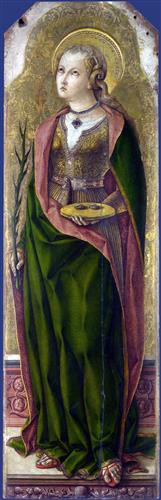 Картина автора Кривелли Карло под названием saint lucy
