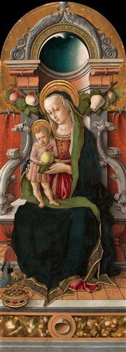 Картина автора Кривелли Карло под названием Мадонна с младенцем на троне
