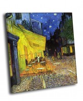 Картина автора Ван Гог под названием Ночная терраса кафе