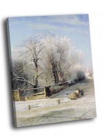 Картина автора Саврасов Алексей под названием Зимний пейзаж