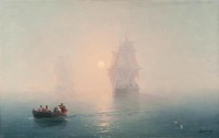 Картина автора Айвазовский Иван под названием Военный Корабль
