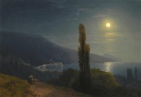 Картина автора Айвазовский Иван под названием Вид Крыма в лунную ночь