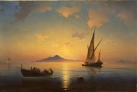 Картина автора Айвазовский Иван под названием Неаполитанский залив. 1841
