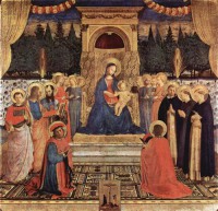 Картина автора Анджелико Фра под названием Hauptaltar der Heiligen Kosmas und Damian aus dem Dominikanerklosters San Marco in Florenz