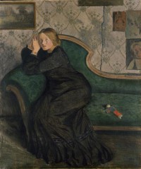 Картина автора Аросениус Ивар под названием Porträtt av Eva, konstnärens hustru/ Portrait of Eva, the wife of the artist