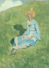 Картина автора Аросениус Ивар под названием Prinsessan i det gröna, Normandie