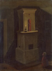 Картина автора Аросениус Ивар под названием Flickan och ljuset/ The girl and the candle
