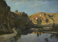 Картина автора Арпиньи Анри Жозеф под названием River and Hills