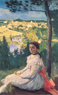 Картина автора Базиль Жан Фредерик под названием View of the Village
