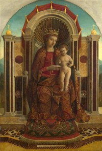 Картина автора Беллини Джентиле под названием The Virgin and Child Enthroned