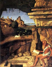 Картина автора Беллини Джованни под названием Saint Jerome Reading