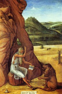 Картина автора Беллини Джованни под названием Hieronymus in der Wuste