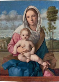 Картина автора Беллини Джованни под названием The Madonna and Child in a landscape