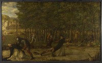 Картина автора Беллини Джованни под названием The Assassination of Saint Peter Martyr