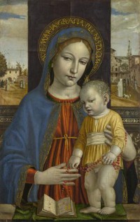 Картина автора Бергоньоне Амброджо под названием The Virgin and Child