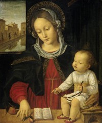 Картина автора Бергоньоне Амброджо под названием Madonna and Child