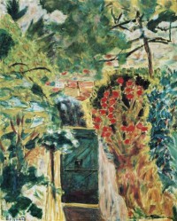 Картина автора Боннар Пьер под названием La Porte de la villa le Bosquet Vue du jardin