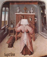 Картина автора Босх Иероним под названием Tisch mit Szenen zu den sieben Todsunden und den letzten vier Dingen