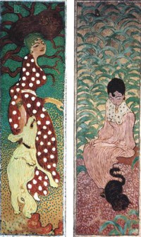 Картина автора Боннар Пьер под названием Femmes au jardin panneaux 1 et 2