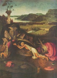Картина автора Босх Иероним под названием Св. Иероним за молитвой