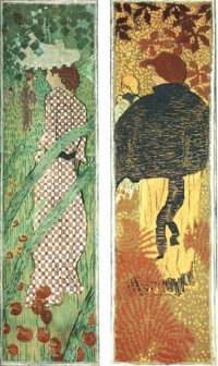 Картина автора Боннар Пьер под названием Femmes au Jardin panneau 3 et 4