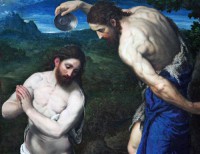 Картина автора Бордоне Парис под названием The Baptism of Christ