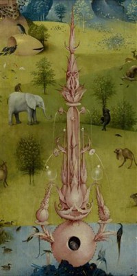Картина автора Босх Иероним под названием The Garden of Earthly Delights, left panel