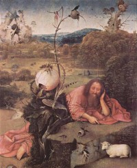 Картина автора Босх Иероним под названием Saint John the Baptist in the Wilderness