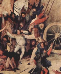 Картина автора Босх Иероним под названием Heuwagen, Triptychon, Mitteltafel - Der Heuwagen