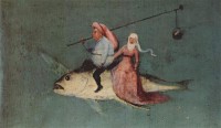 Картина автора Босх Иероним под названием Antoniusaltar, Triptychon, Mitteltafel - Versuchung des Hl. Antonius