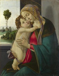 Картина автора Боттичелли Сандро под названием The Virgin and Child