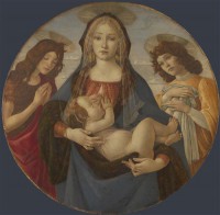 Картина автора Боттичелли Сандро под названием The Virgin and Child with Saint John and an Angel