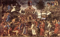 Картина автора Боттичелли Сандро под названием The temptation of Christ