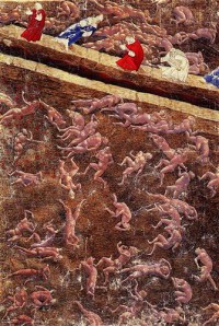 Картина автора Боттичелли Сандро под названием The Hell, song XV