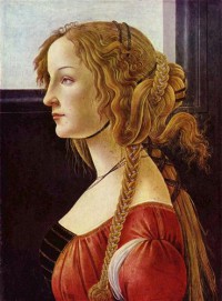 Картина автора Боттичелли Сандро под названием Portrait of the Simonetta Vespucci