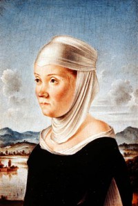 Картина автора Боттичелли Сандро под названием Nun of S.Sec...
