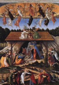 Картина автора Боттичелли Сандро под названием Mystic nativity