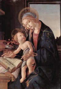 Картина автора Боттичелли Сандро под названием Madonna of the Book