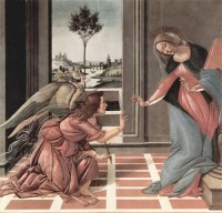 Картина автора Боттичелли Сандро под названием Annunciation