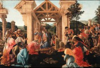 Картина автора Боттичелли Сандро под названием Birth of jesus