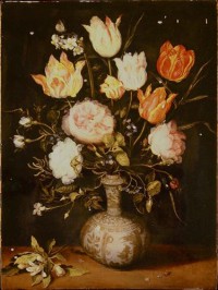 Картина автора Брейгель Младший Ян под названием Bouquet of Flowers in A Chinese Vase  				 - Букет цветов в китайской вазе