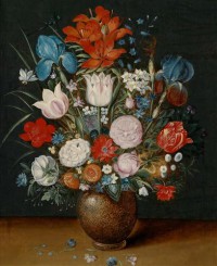Картина автора Брейгель Младший Ян под названием Букет цветов в вазе