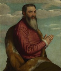 Картина автора Брешиа Моретто под названием Praying Man with a Long Beard