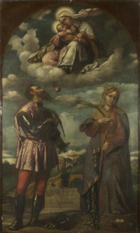 Картина автора Брешиа Моретто под названием The Madonna and Child with Saints