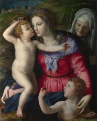 Картина автора Бронзино Аньоло под названием The Madonna and Child with Saints