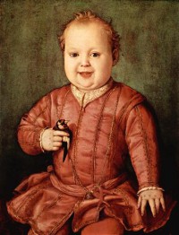 Картина автора Бронзино Аньоло под названием Портрет Джованни Медичи ребёнком