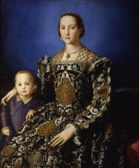 Картина автора Бронзино Аньоло под названием Eleonora di Toledo col figlio Giovanni