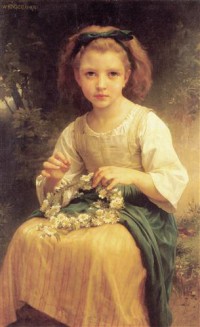 Картина автора Бугеро Вильям-Адольф под названием Child Braiding A Crown